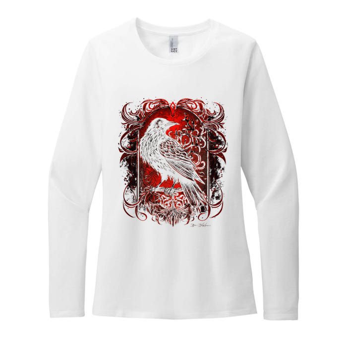 Odins Raven Northman Valhalla Norse Mythology Womens CVC Long Sleeve Shirt