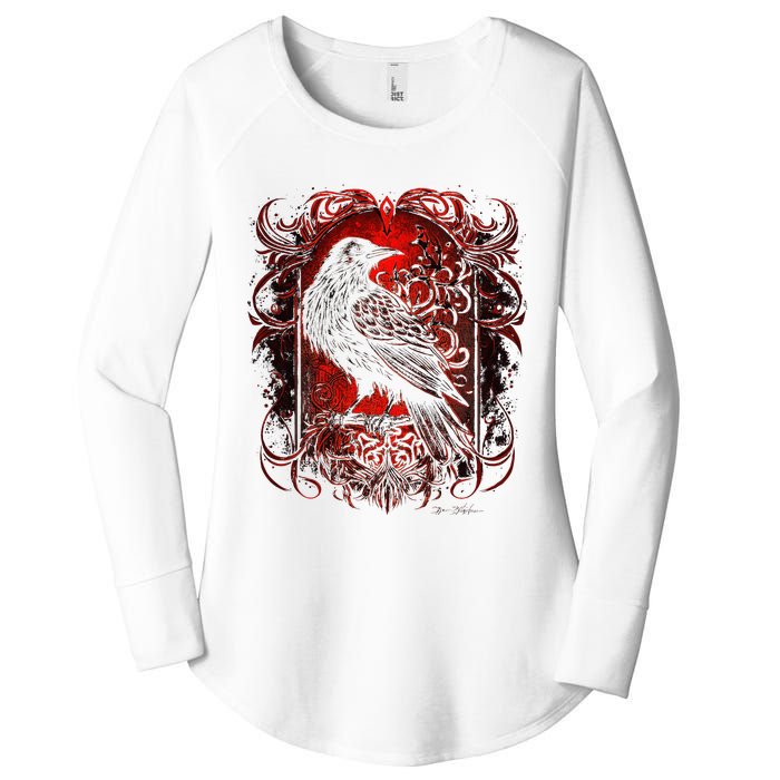 Odins Raven Northman Valhalla Norse Mythology Women's Perfect Tri Tunic Long Sleeve Shirt