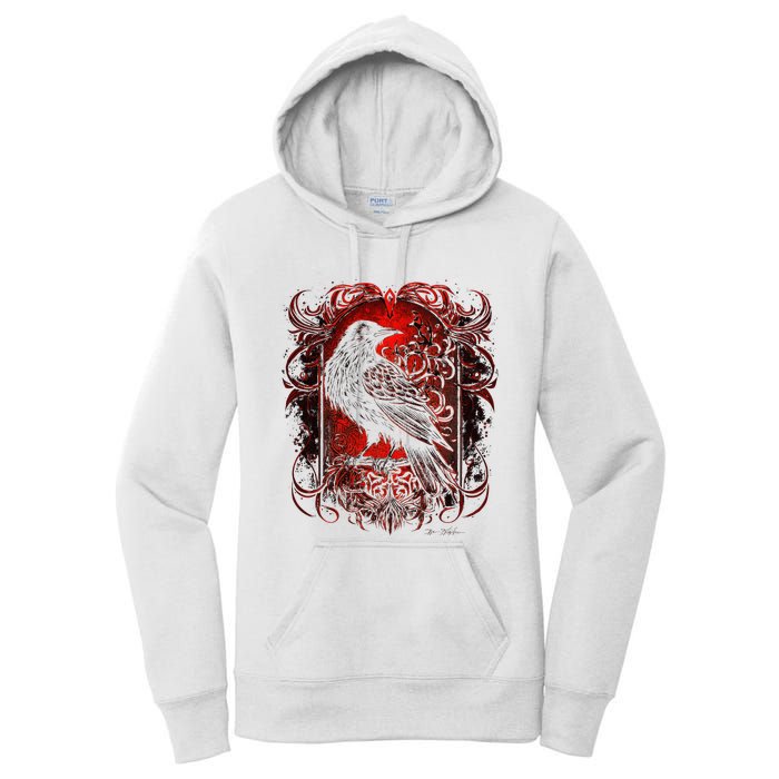 Odins Raven Northman Valhalla Norse Mythology Women's Pullover Hoodie