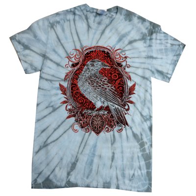 Odins Raven Northman Valhalla Norse Mythology Tie-Dye T-Shirt