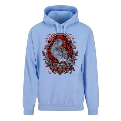 Odins Raven Northman Valhalla Norse Mythology Unisex Surf Hoodie