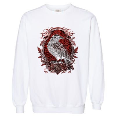 Odins Raven Northman Valhalla Norse Mythology Garment-Dyed Sweatshirt