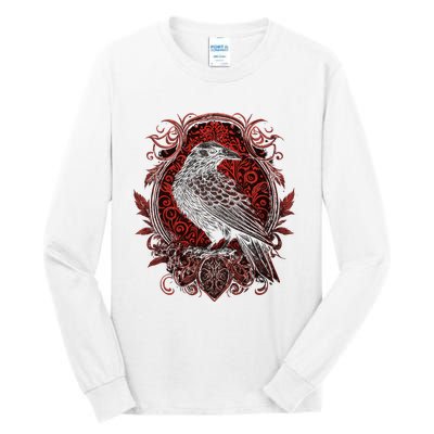 Odins Raven Northman Valhalla Norse Mythology Tall Long Sleeve T-Shirt