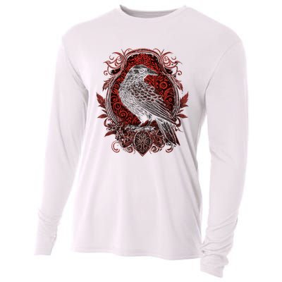 Odins Raven Northman Valhalla Norse Mythology Cooling Performance Long Sleeve Crew