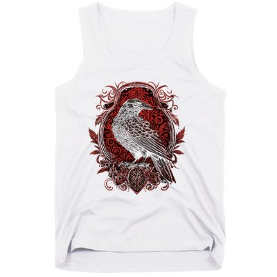 Odins Raven Northman Valhalla Norse Mythology Tank Top