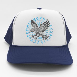 Odin’S Raven & Nordic Compass Trucker Hat