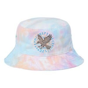 Odin’S Raven & Nordic Compass Tie Dye Newport Bucket Hat