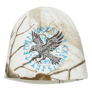 Odin’S Raven & Nordic Compass Kati - Camo Knit Beanie