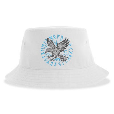 Odin’S Raven & Nordic Compass Sustainable Bucket Hat