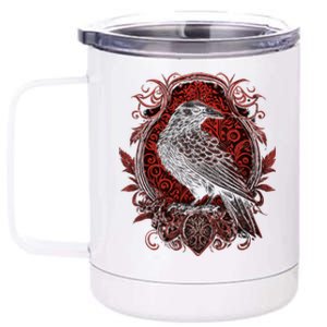 Odins Raven Northman Valhalla Norse Mythology 12 oz Stainless Steel Tumbler Cup