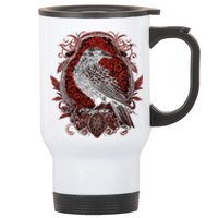 Odins Raven Northman Valhalla Norse Mythology Stainless Steel Travel Mug