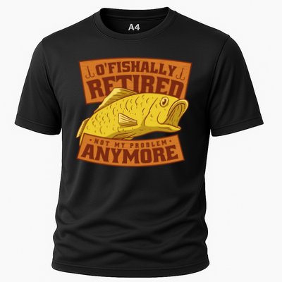 O'fishally Retired Not My Problem Anymore Funny Fishing Meme Cool Gift Performance Shirt