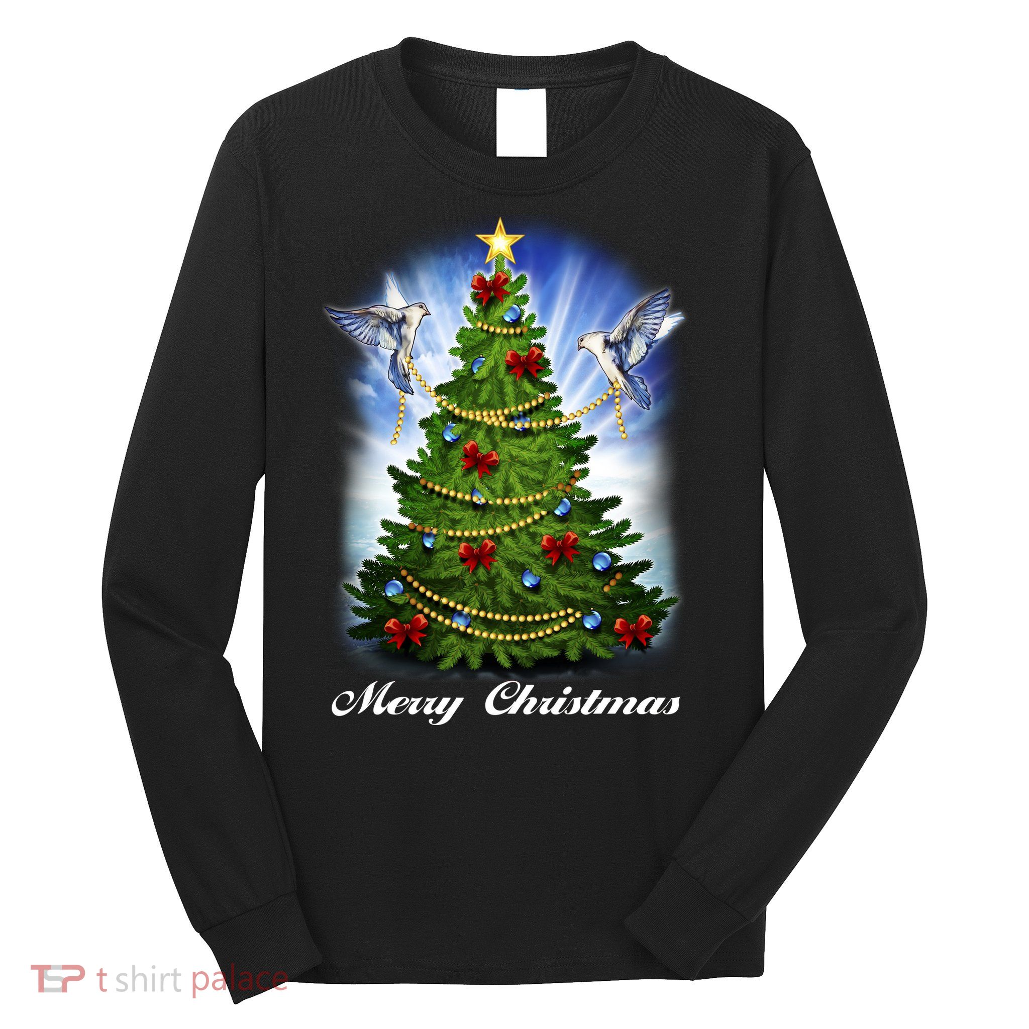 Ornament Merry Christmas Tree Long Sleeve Shirt