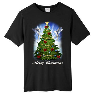 Ornament Merry Christmas Tree Tall Fusion ChromaSoft Performance T-Shirt