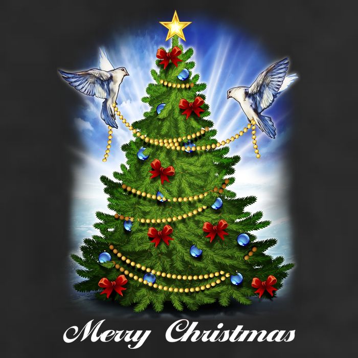 Ornament Merry Christmas Tree Beanie