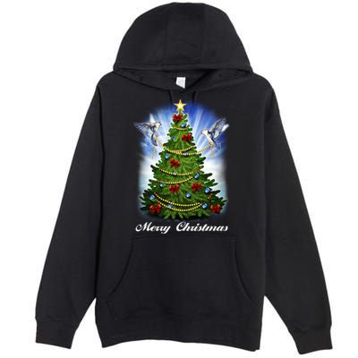 Ornament Merry Christmas Tree Premium Pullover Hoodie
