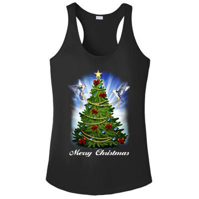 Ornament Merry Christmas Tree Ladies PosiCharge Competitor Racerback Tank