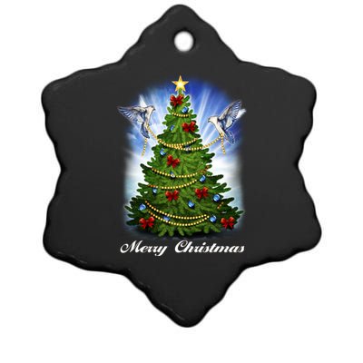 Ornament Merry Christmas Tree Ceramic Star Ornament