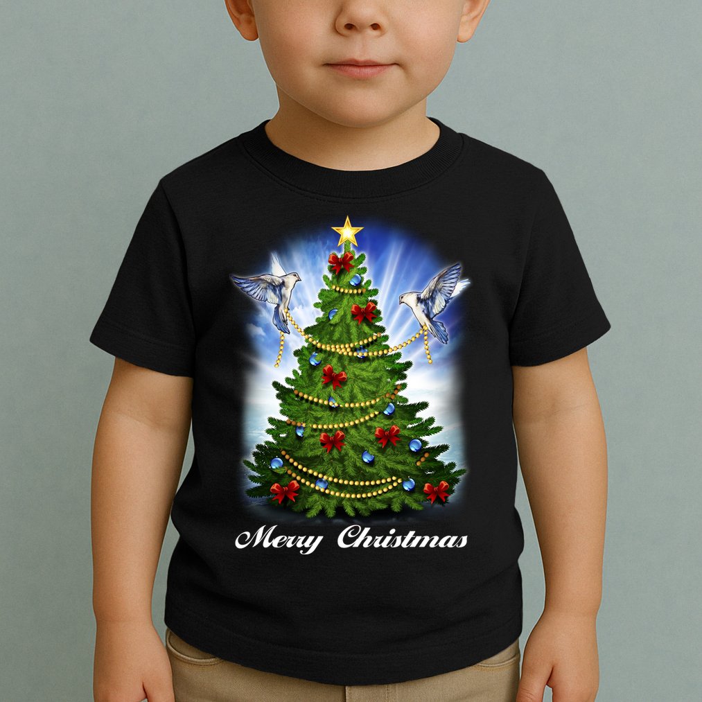 Ornament Merry Christmas Tree Toddler T-Shirt