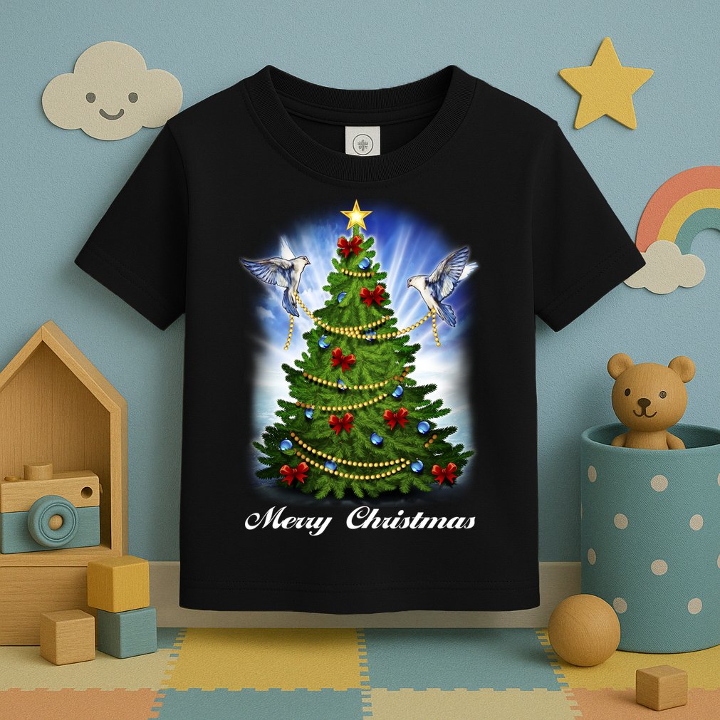 Ornament Merry Christmas Tree Toddler T-Shirt