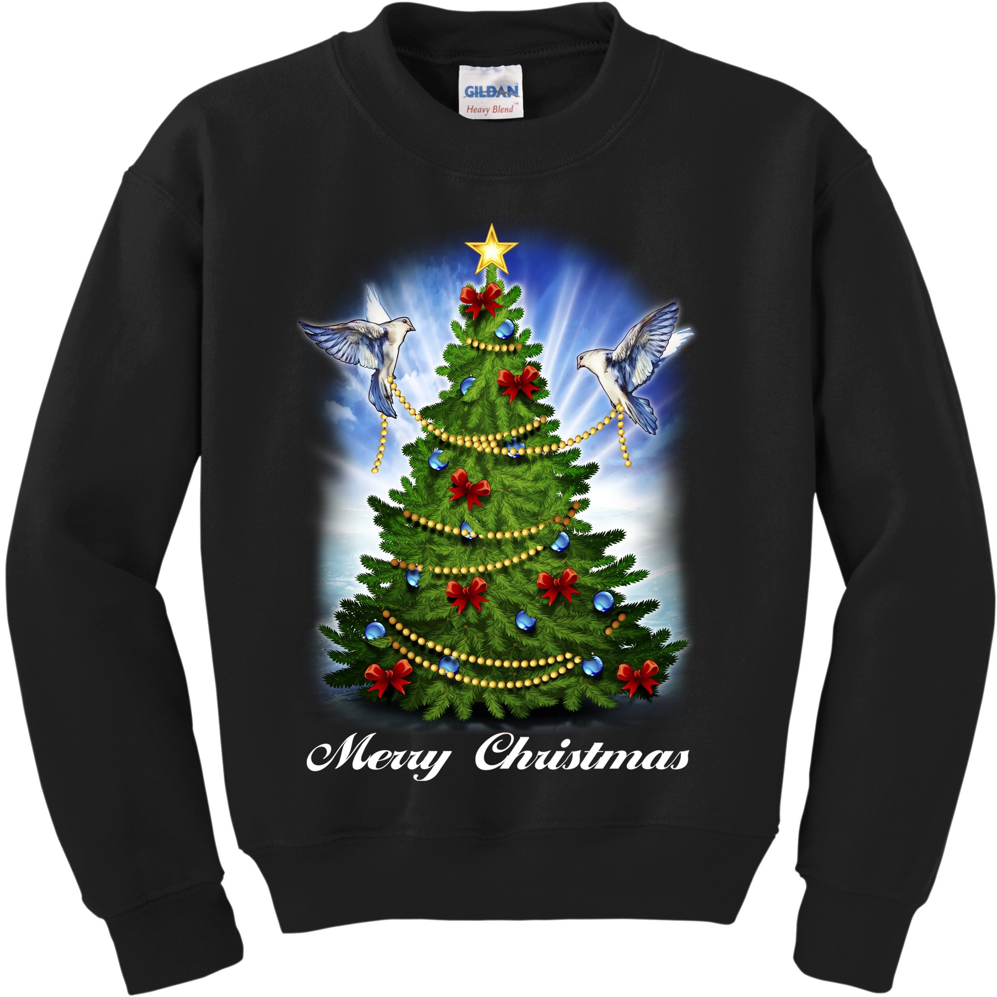 Ornament Merry Christmas Tree Kids Sweatshirt