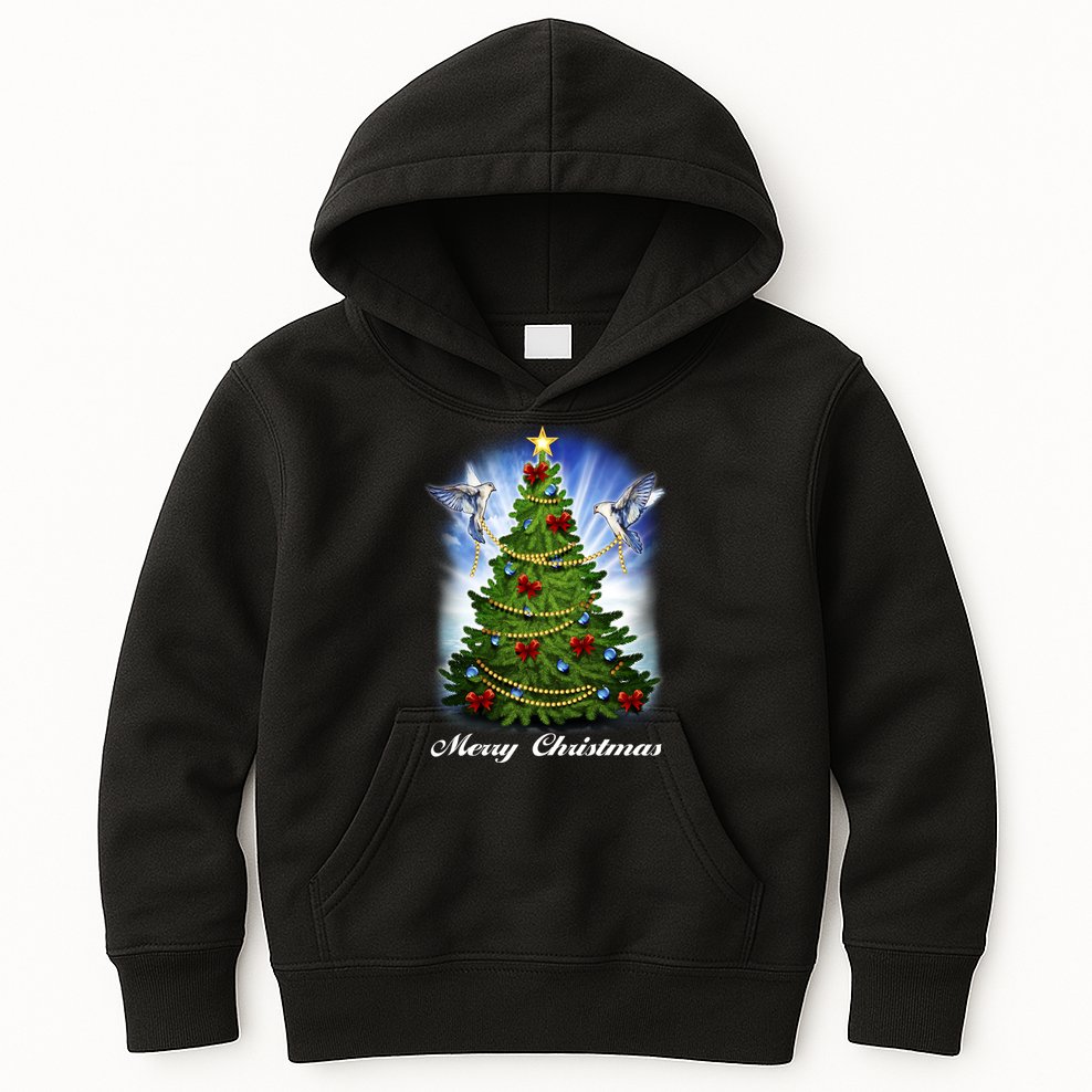 Ornament Merry Christmas Tree Kids Hoodie