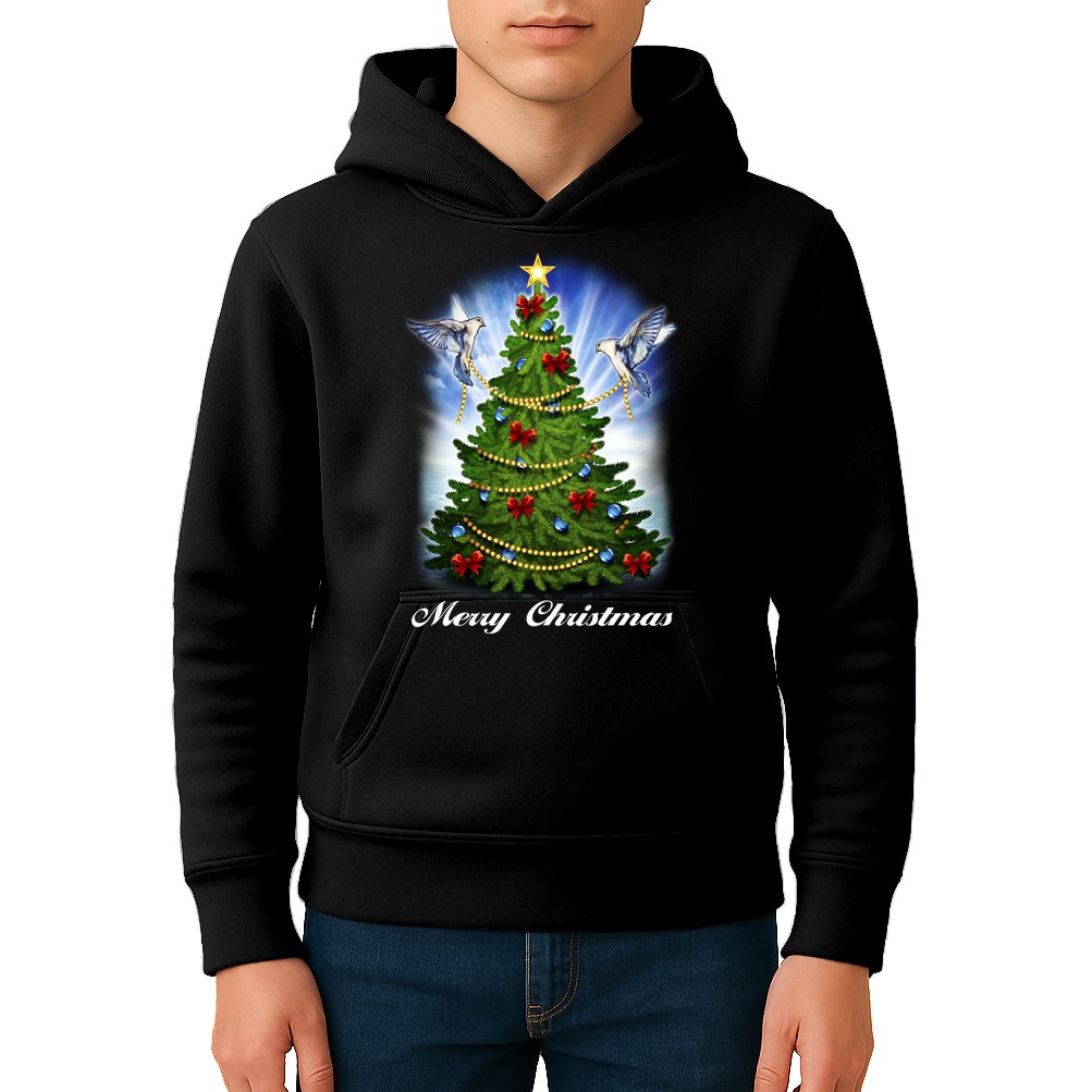 Ornament Merry Christmas Tree Kids Hoodie