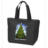 Ornament Merry Christmas Tree Zip Tote Bag