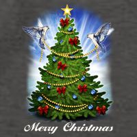 Ornament Merry Christmas Tree Vector Backpack