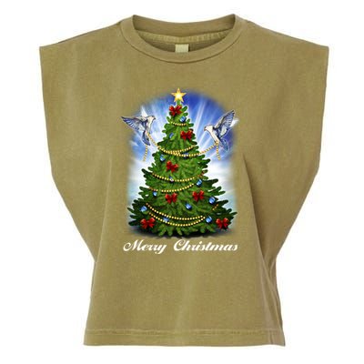 Ornament Merry Christmas Tree Garment-Dyed Women's Muscle Tee