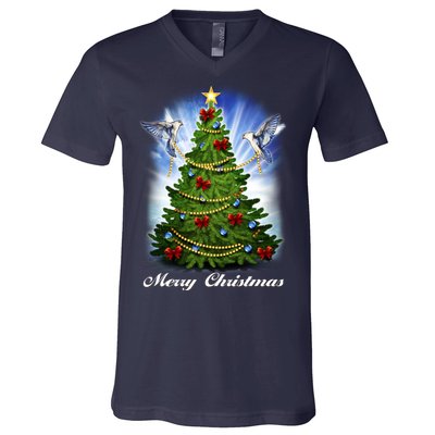 Ornament Merry Christmas Tree V-Neck T-Shirt