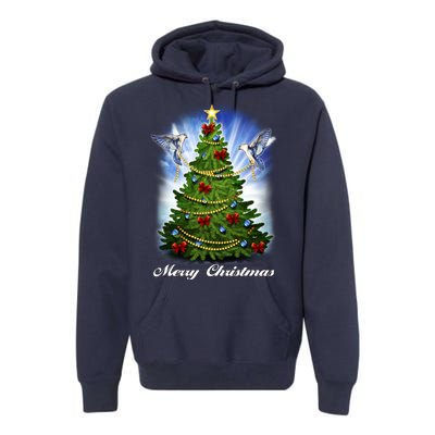 Ornament Merry Christmas Tree Premium Hoodie