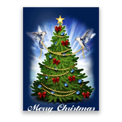 Ornament Merry Christmas Tree Poster