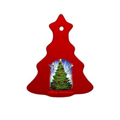 Ornament Merry Christmas Tree Ceramic Tree Ornament