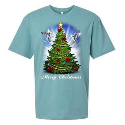 Ornament Merry Christmas Tree Sueded Cloud Jersey T-Shirt