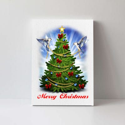 Ornament Merry Christmas Tree Canvas