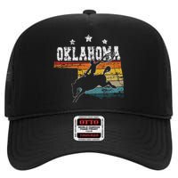 Oklahoma Rodeo High Crown Mesh Back Trucker Hat