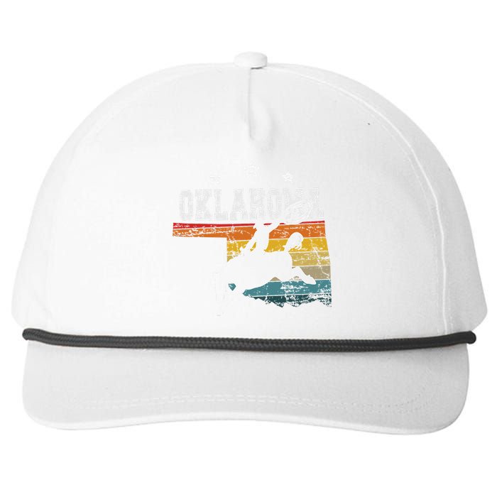 Oklahoma Rodeo Snapback Five-Panel Rope Hat