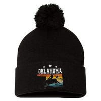 Oklahoma Rodeo Pom Pom 12in Knit Beanie