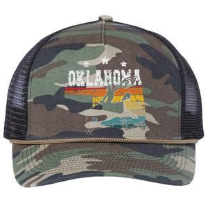 Oklahoma Rodeo Retro Rope Trucker Hat Cap