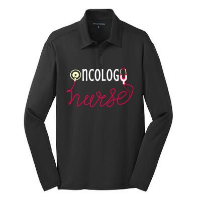 Onc Rn Oncology Appreciation Nurse Great Gift Silk Touch Performance Long Sleeve Polo