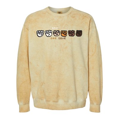 One Race One Love Colorblast Crewneck Sweatshirt