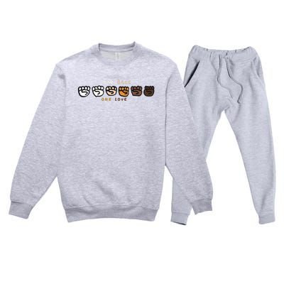 One Race One Love Premium Crewneck Sweatsuit Set