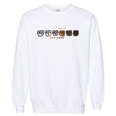 One Race One Love Garment-Dyed Sweatshirt