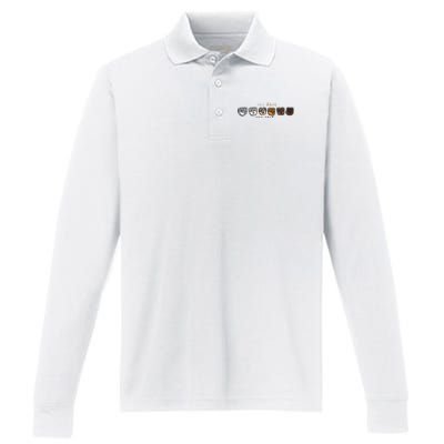 One Race One Love Performance Long Sleeve Polo