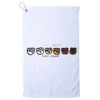 One Race One Love Platinum Collection Golf Towel