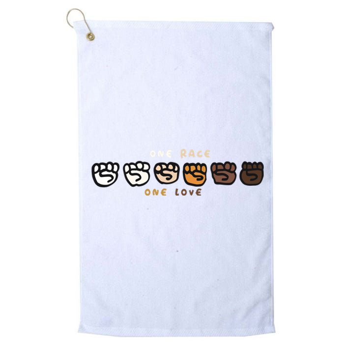 One Race One Love Platinum Collection Golf Towel