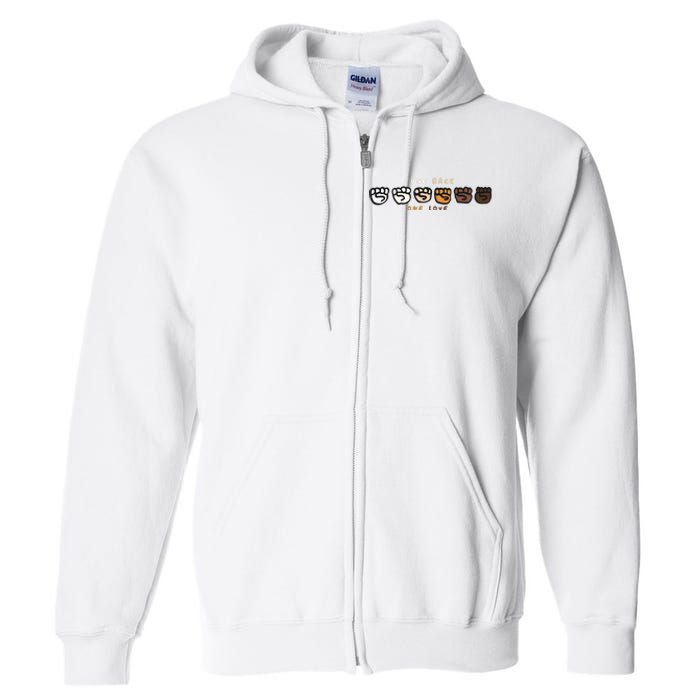 One Race One Love Full Zip Hoodie