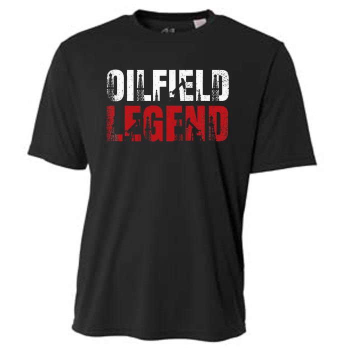 Oil Rig Oilfield Legend Oildrilling Oilfield Worker Oilman Cooling Performance Crew T-Shirt