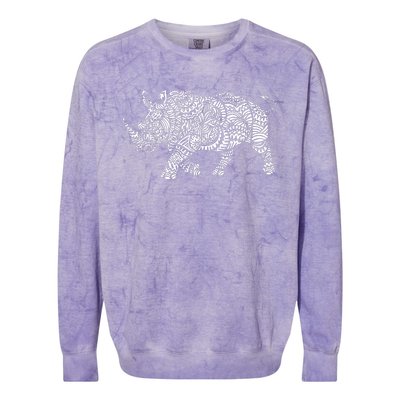 Ornamental Rhino Colorblast Crewneck Sweatshirt